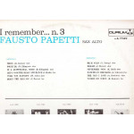 FAUSTO PAPETTI SAX - I REMEMBER No 3