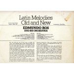 EDMUNDO ROS AND HIS ORCHESTRA - LATIN MELODIES OLD AND NEW