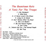 BOOMTOWN RATS,THE - A TONIC FOR THE TROOPS