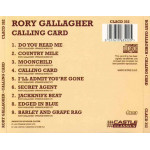 RORY GALLAGHER - CALLING CARD